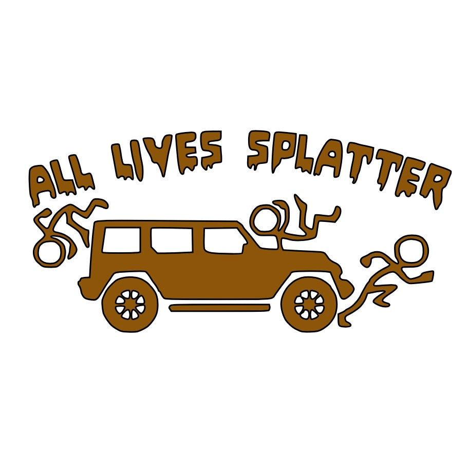 All Lives Splatter Car Decal