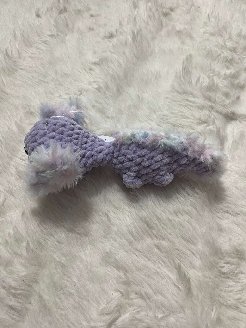 Pixie the Purple Axolotl Crochet Plushie