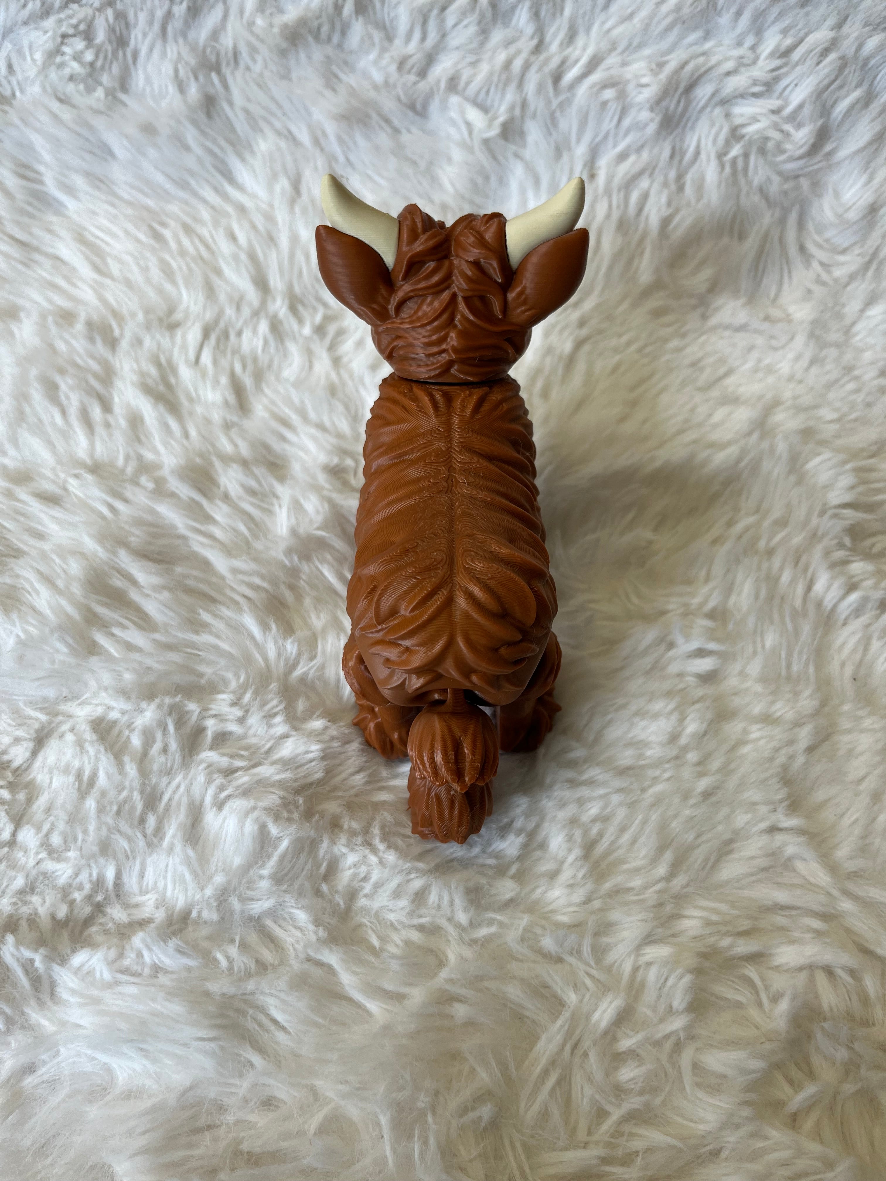 Highland Cow 3D Print