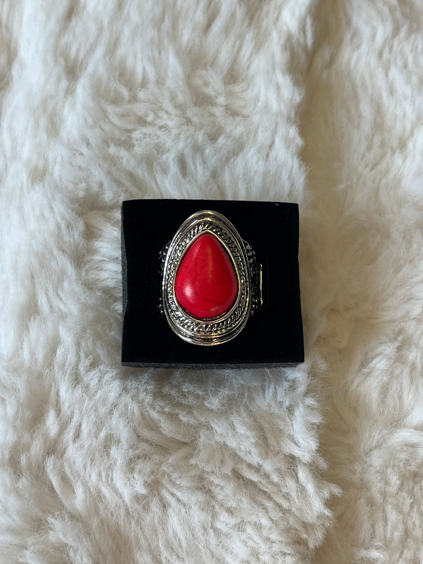 Ruby Teardrop Ring