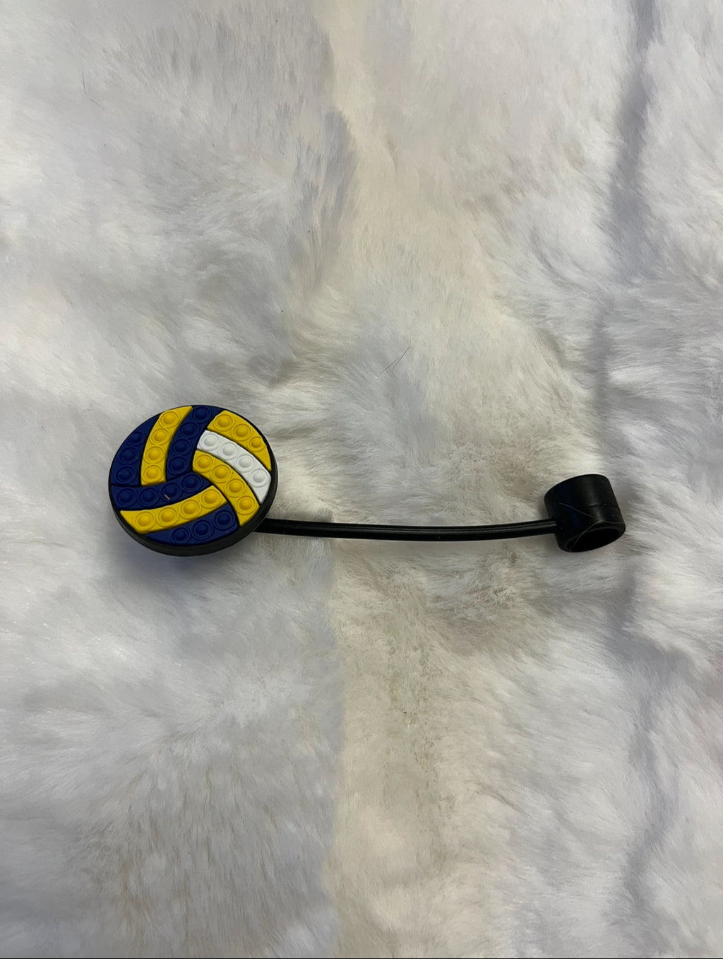 Volleyball Straw Topper
