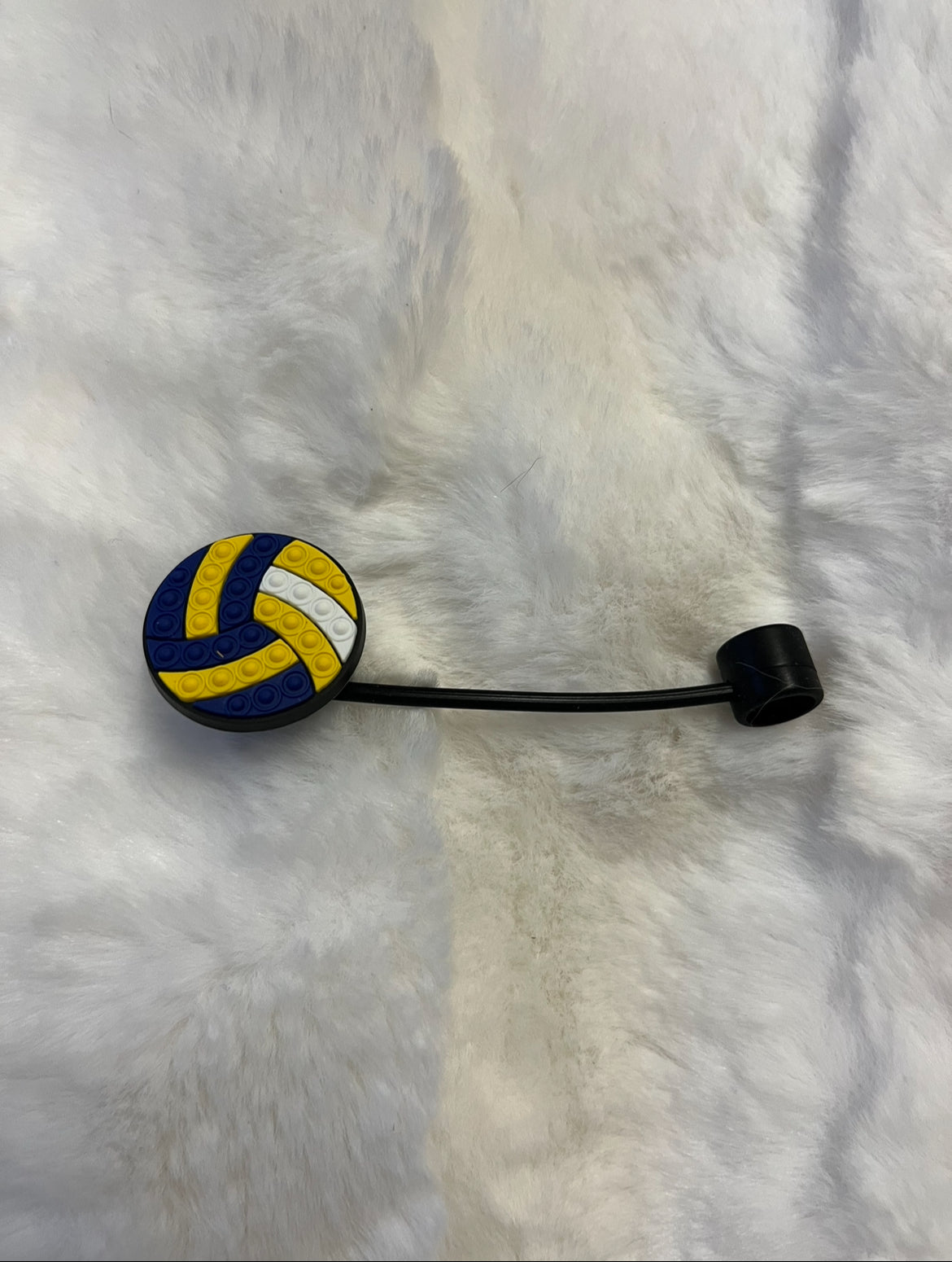 Volleyball Straw Topper