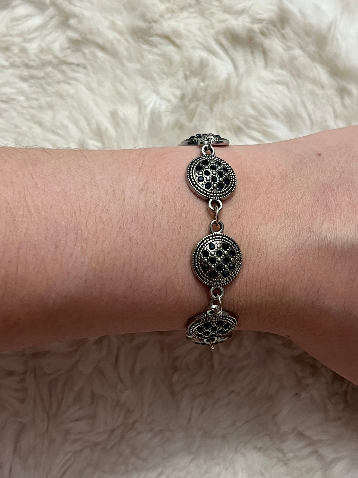 Midnight Medallion Bracelet