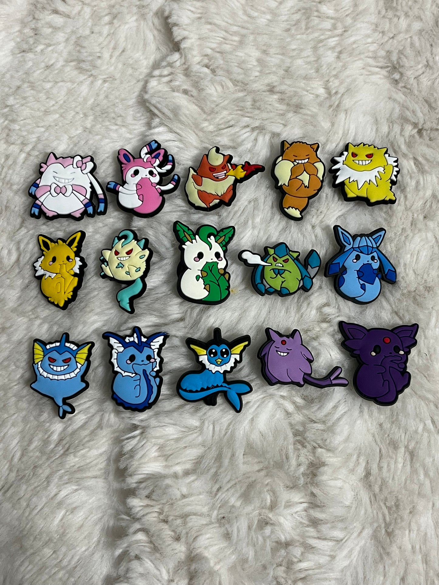 Pokemon (Eeveelutions) Shoe Charms