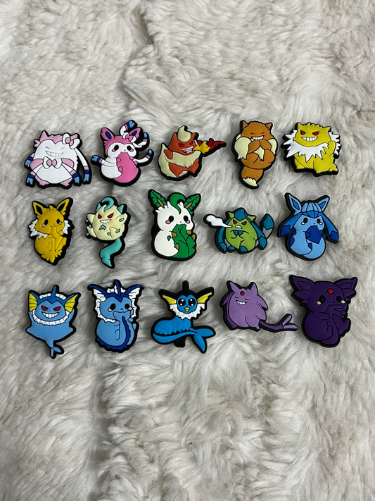 Pokemon (Eeveelutions) Shoe Charms