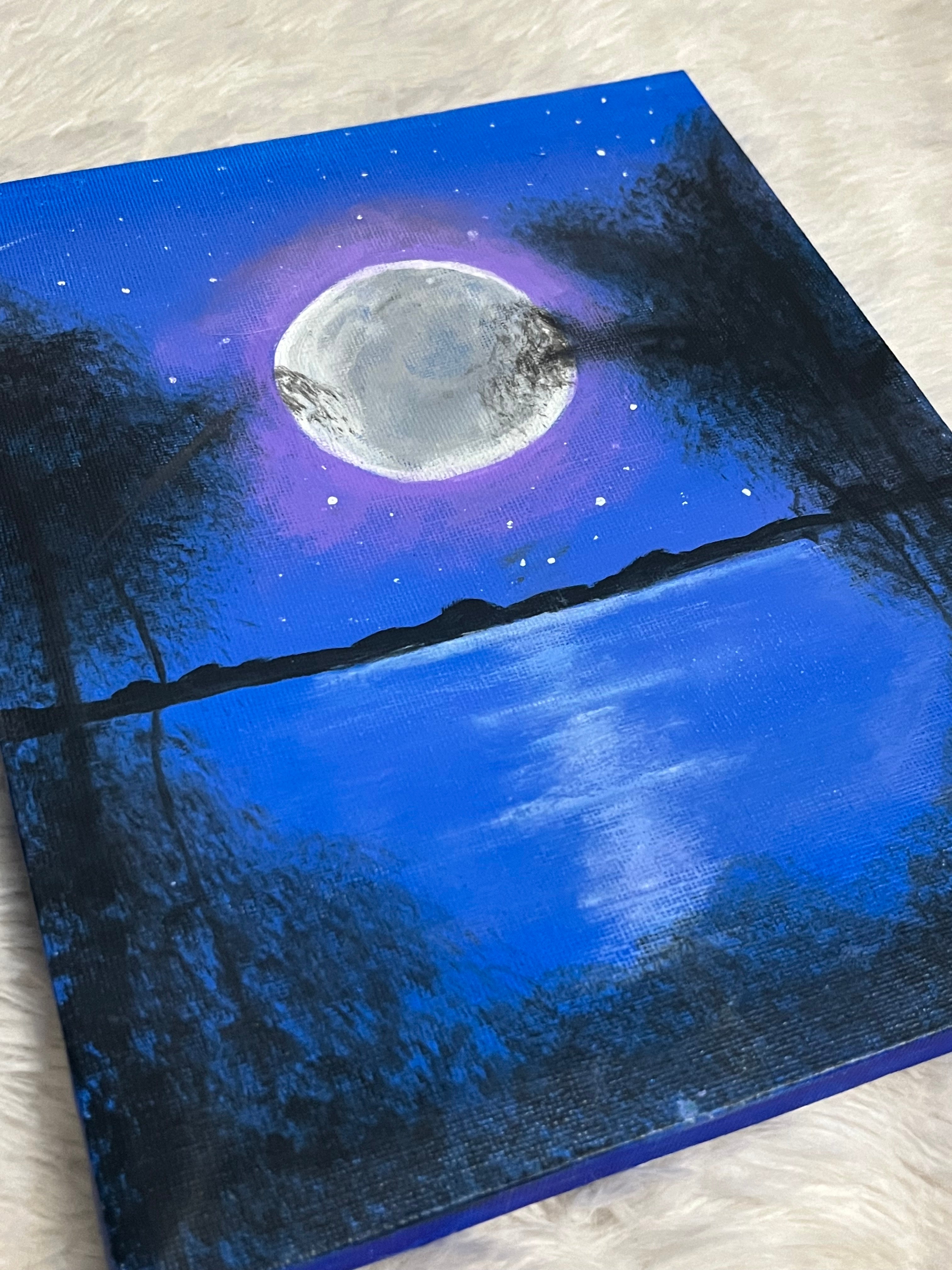 Nighttime Sea Painting