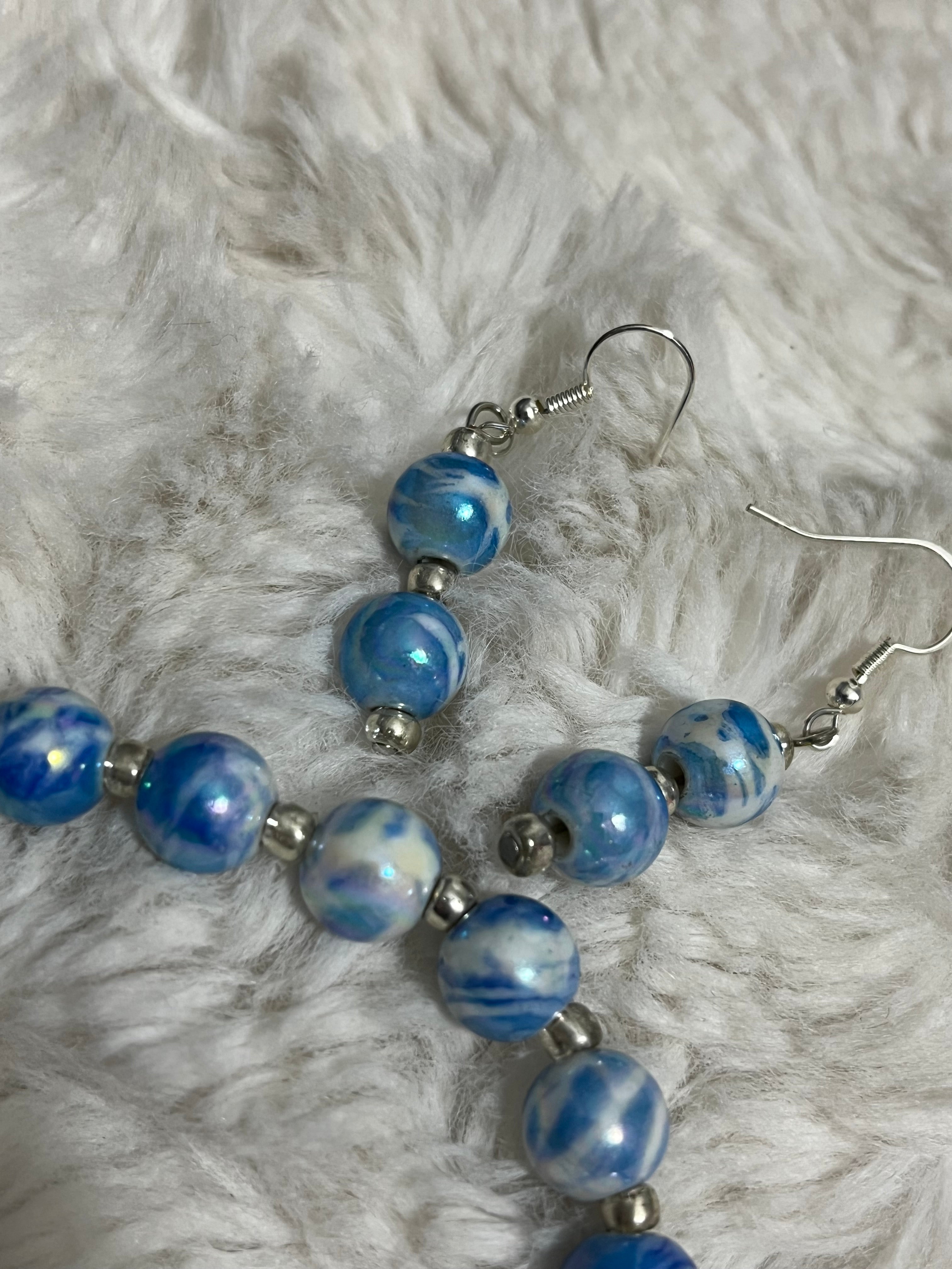 Ocean Marble Bracelet Set