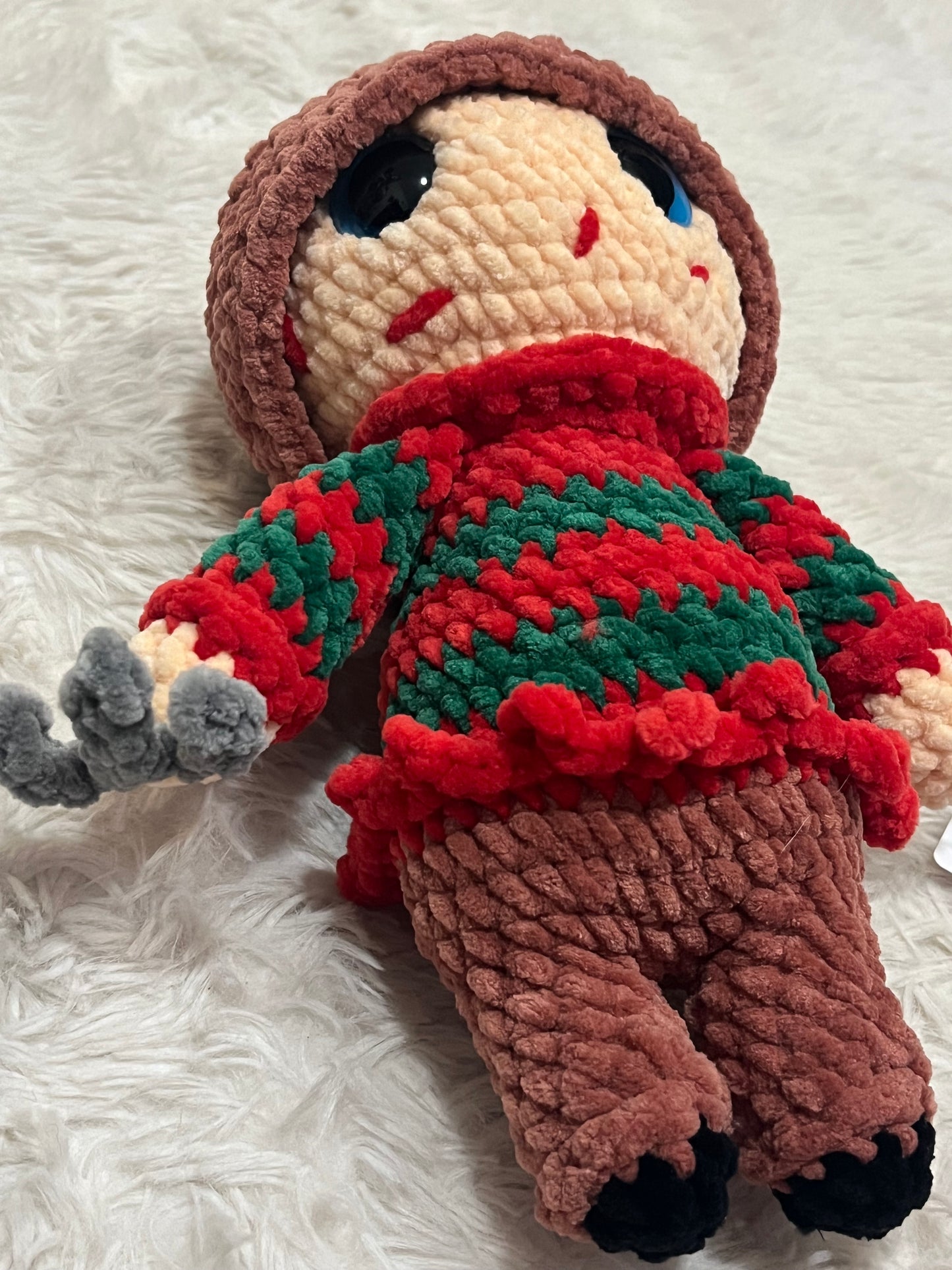 Freddy Krueger Crochet Plushie