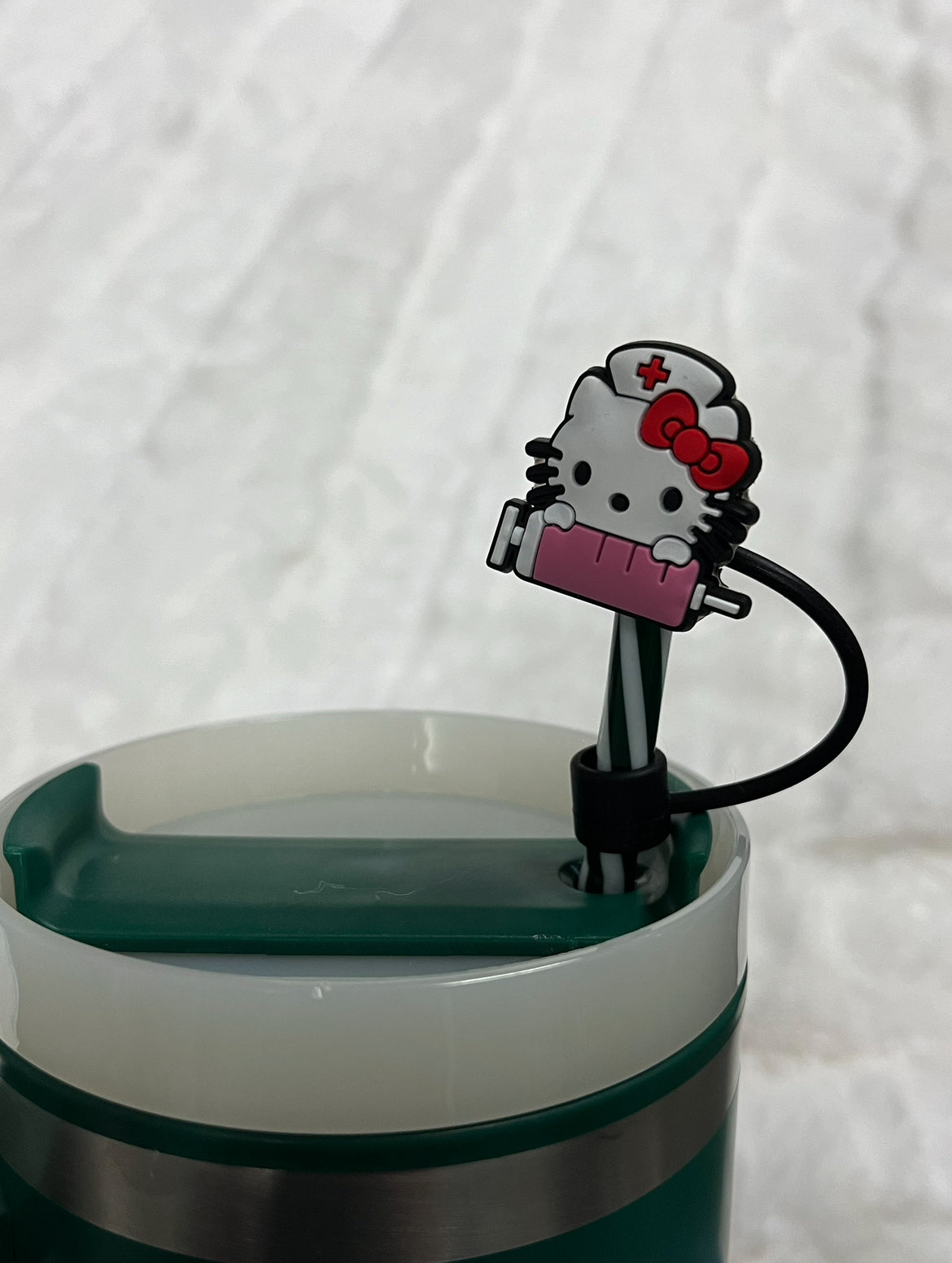 Hello Kitty Medical Straw Topper