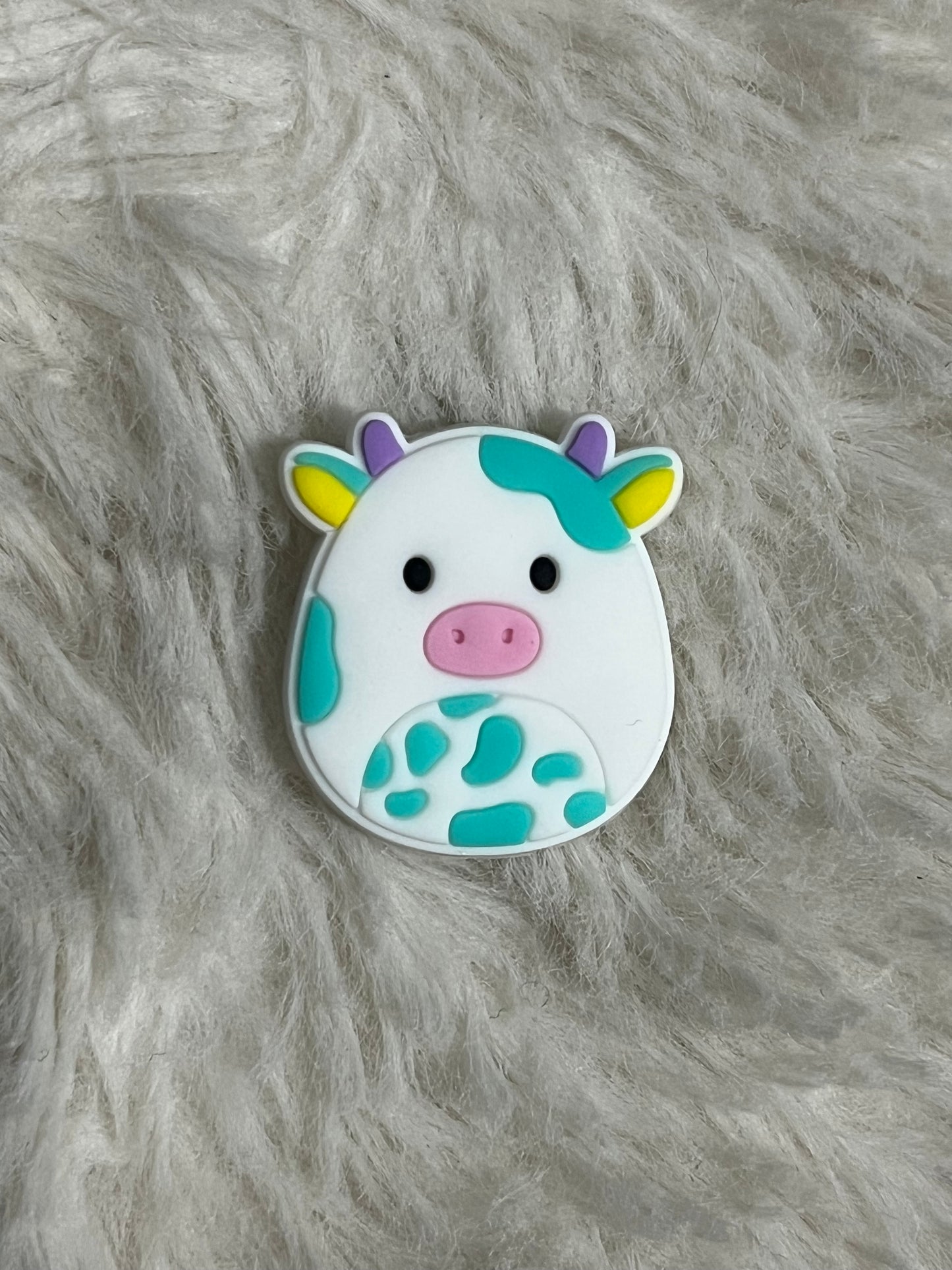 Squishmallow (Cow) Shoe Charms