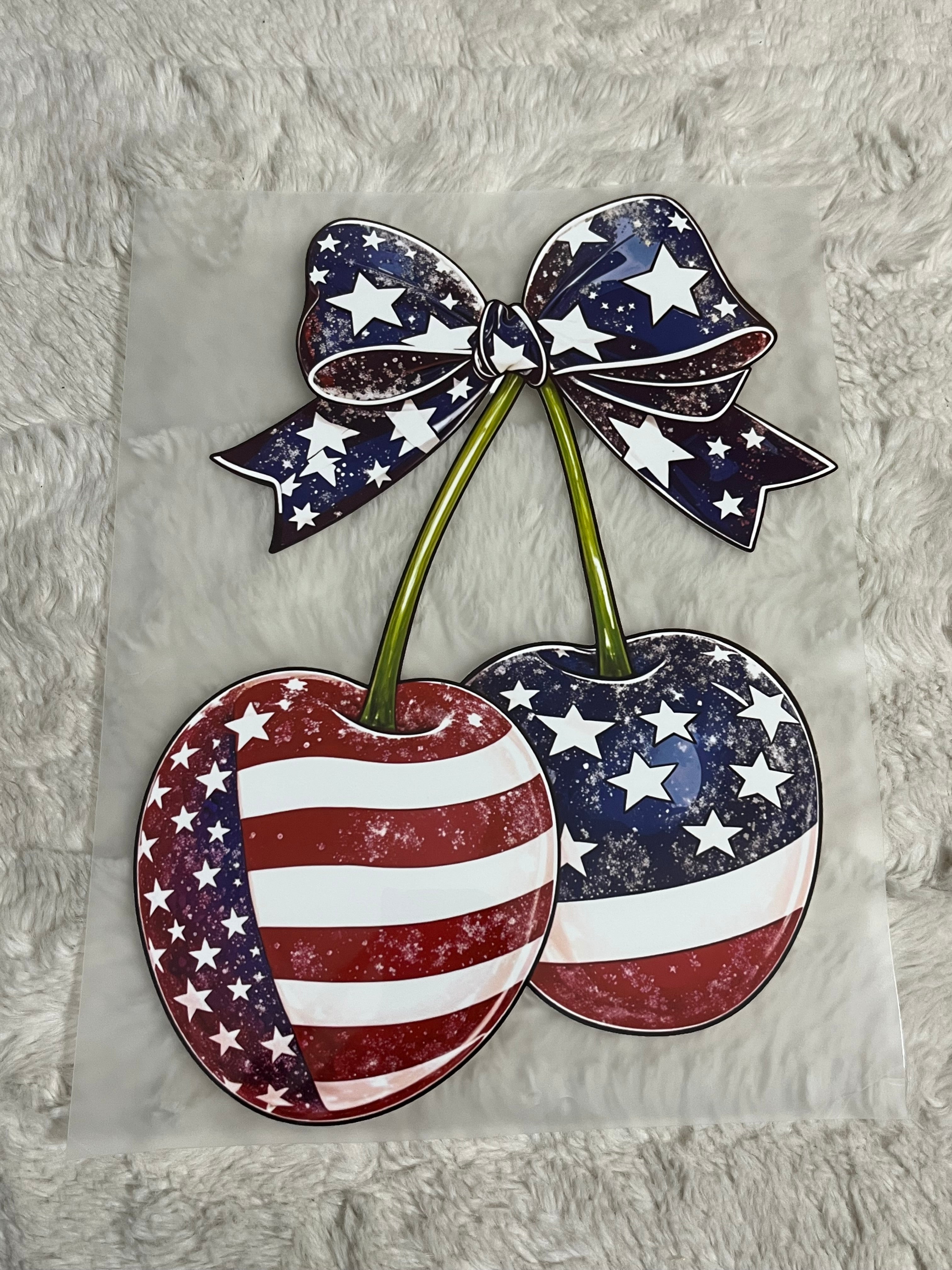 Patriotic Cherries Top