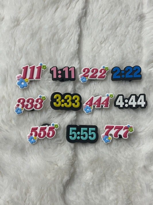 Angel Number Shoe Charms