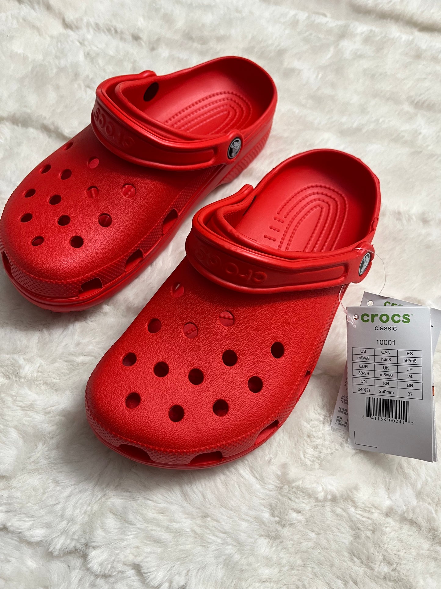 Red Crocs