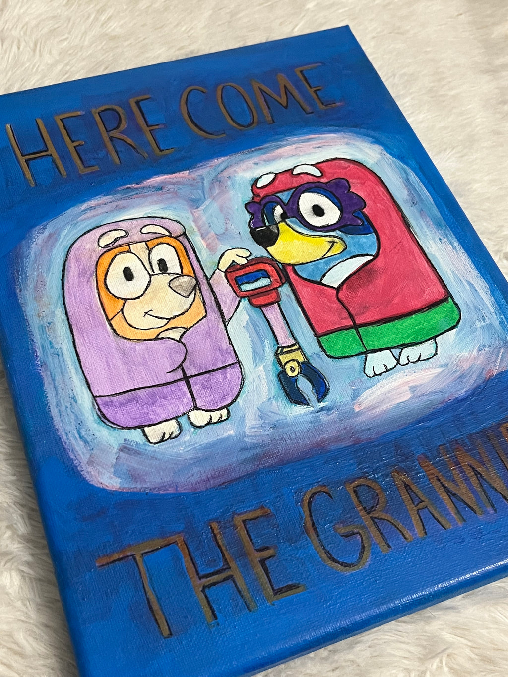 Bluey Grannies Canvas