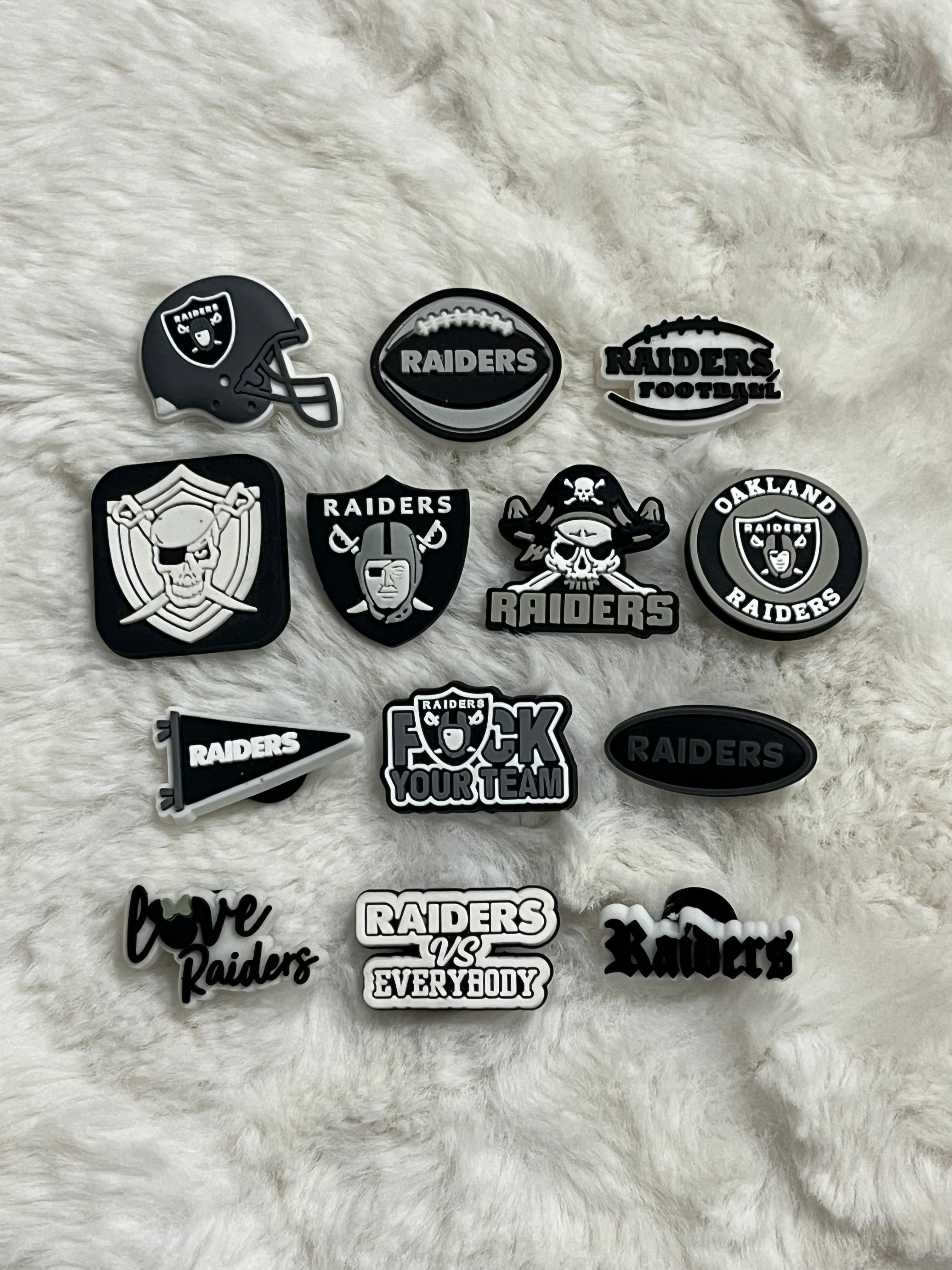 Las Vegas Raiders Croc Charms