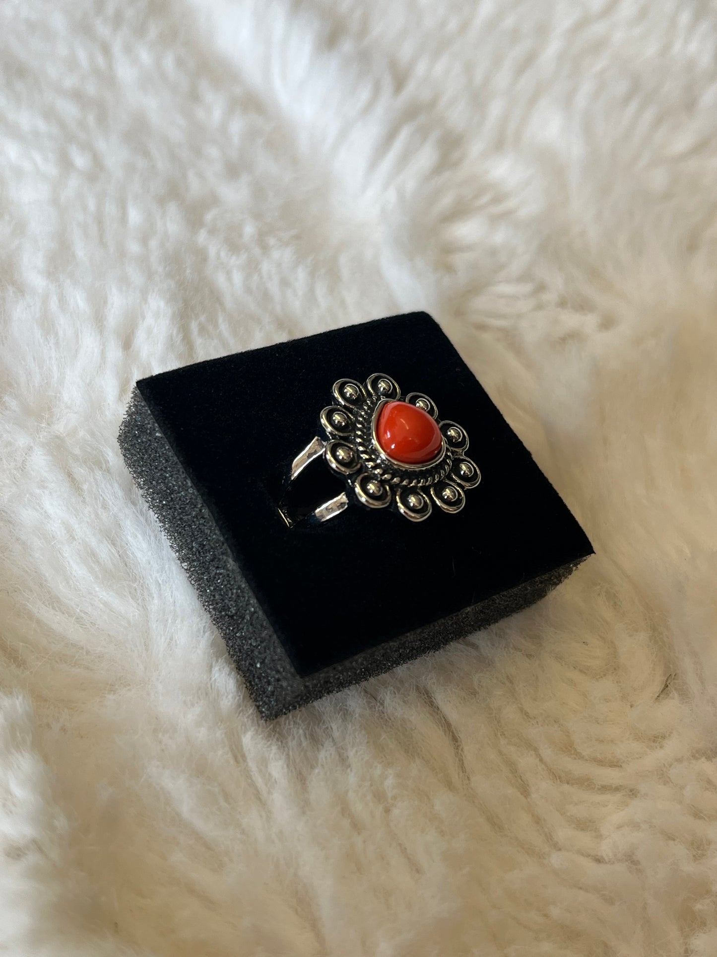 Crimson Petal Paparazzi Ring