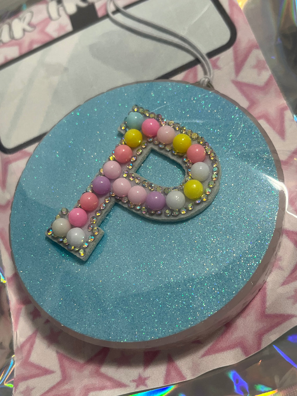 Beaded Letter Freshie