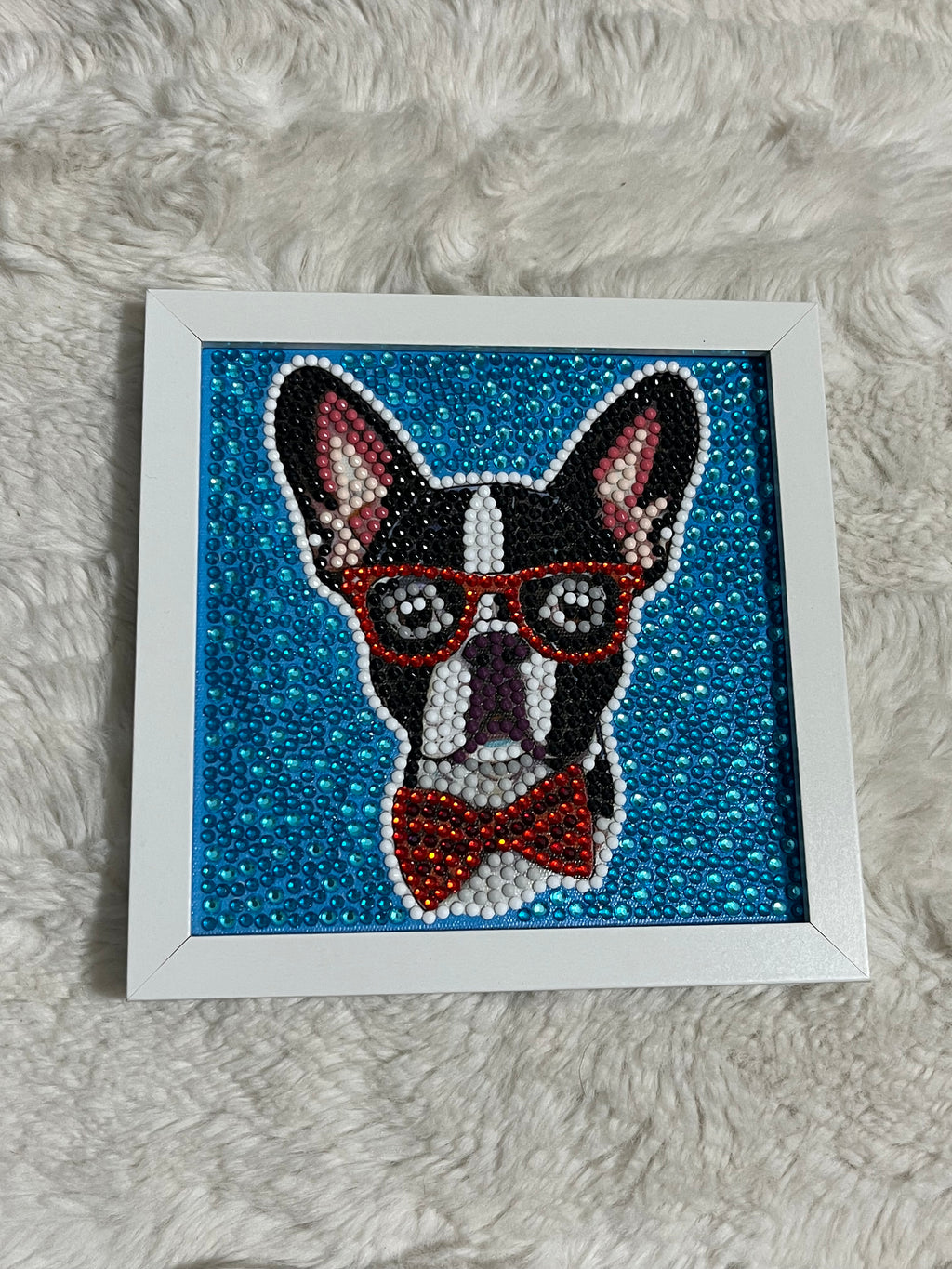 Boston Terrier Diamond Art Decor