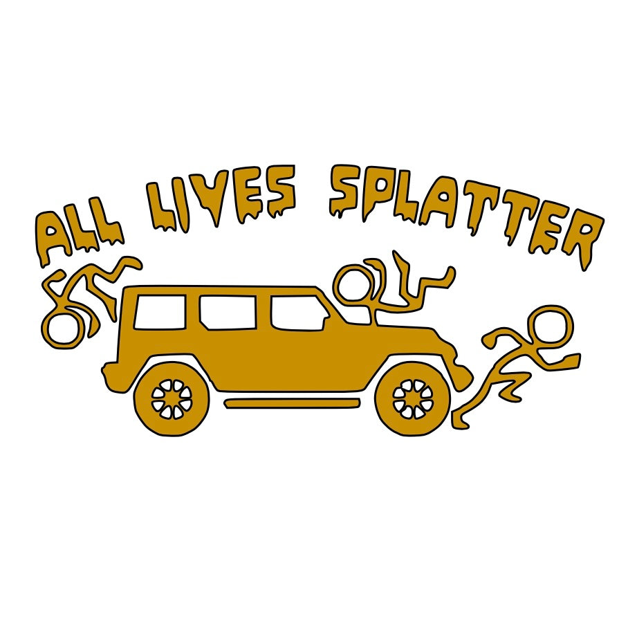 All Lives Splatter Car Decal