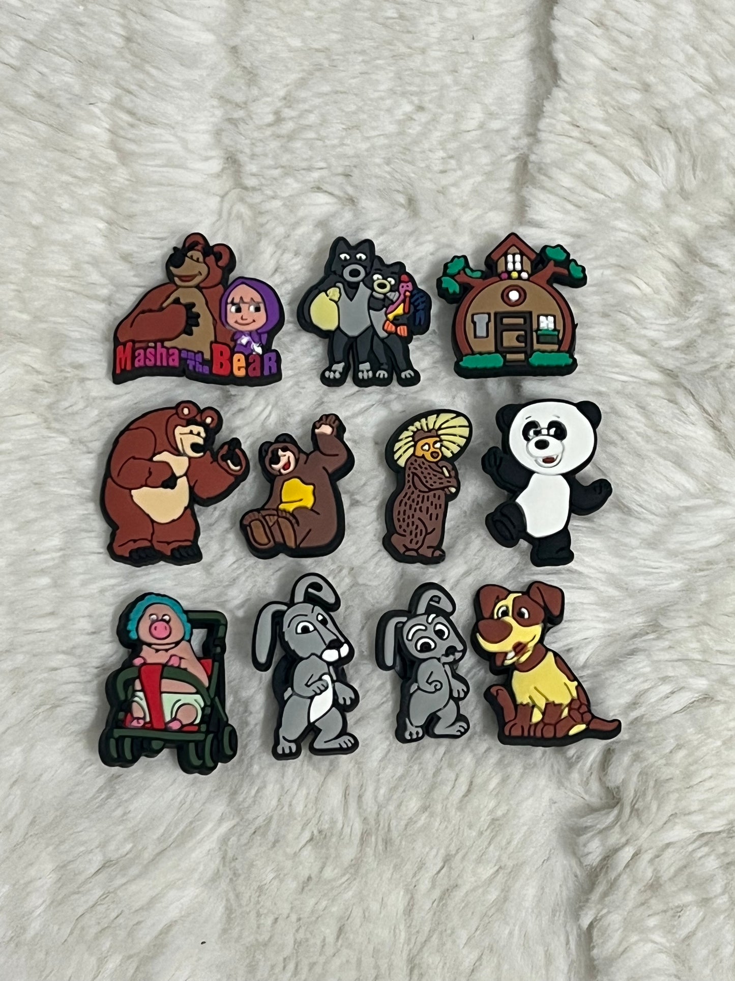 Masha and The Bear Shoe Charms