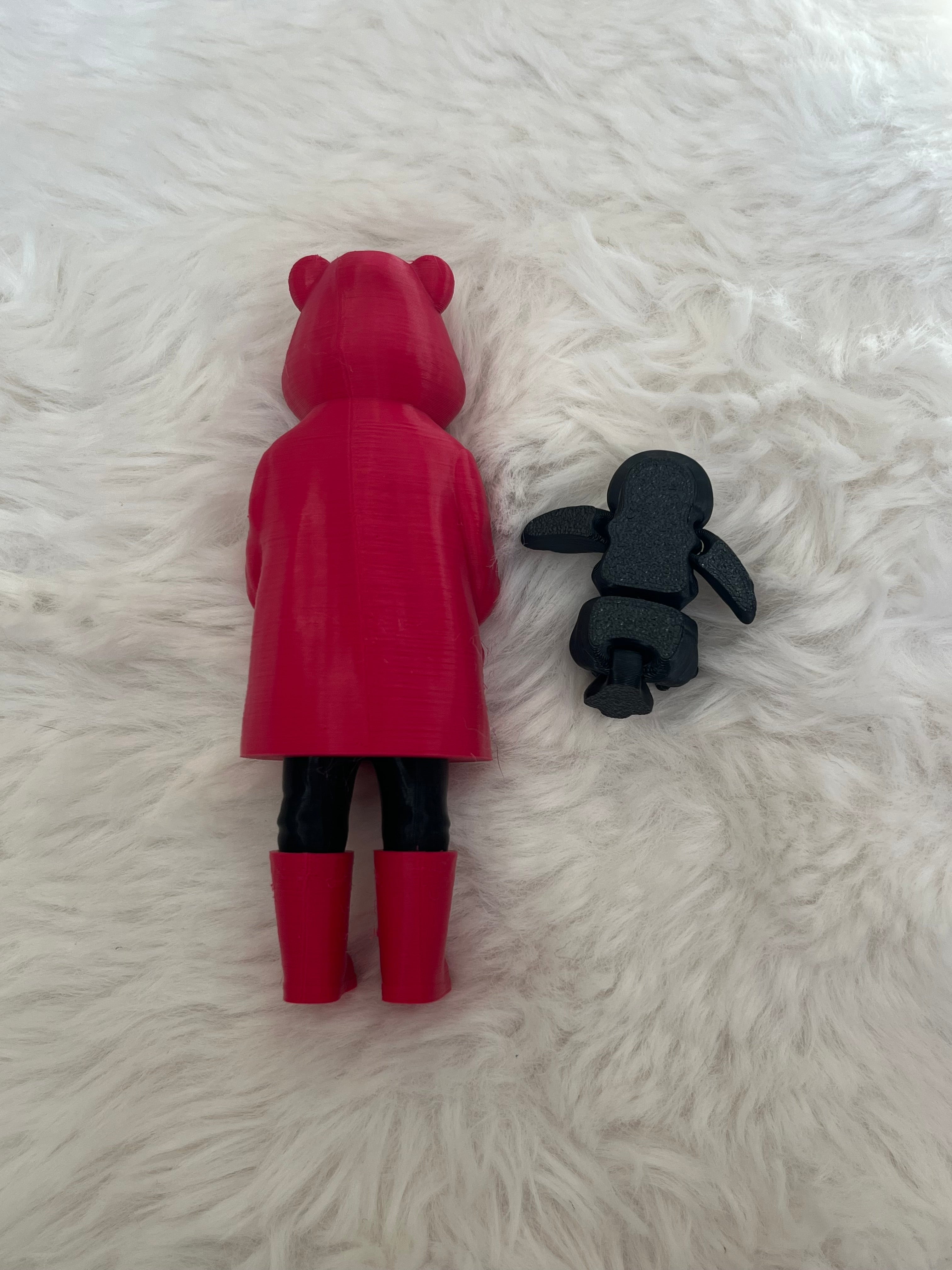 Girl and Bird 3D Print