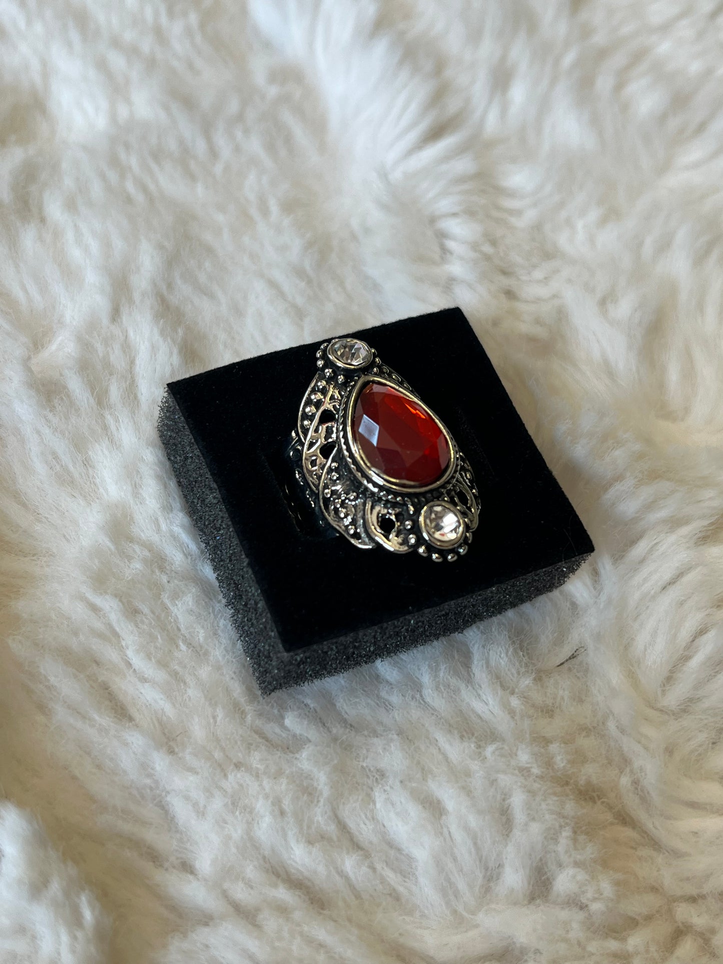 Crimson Ember Ring