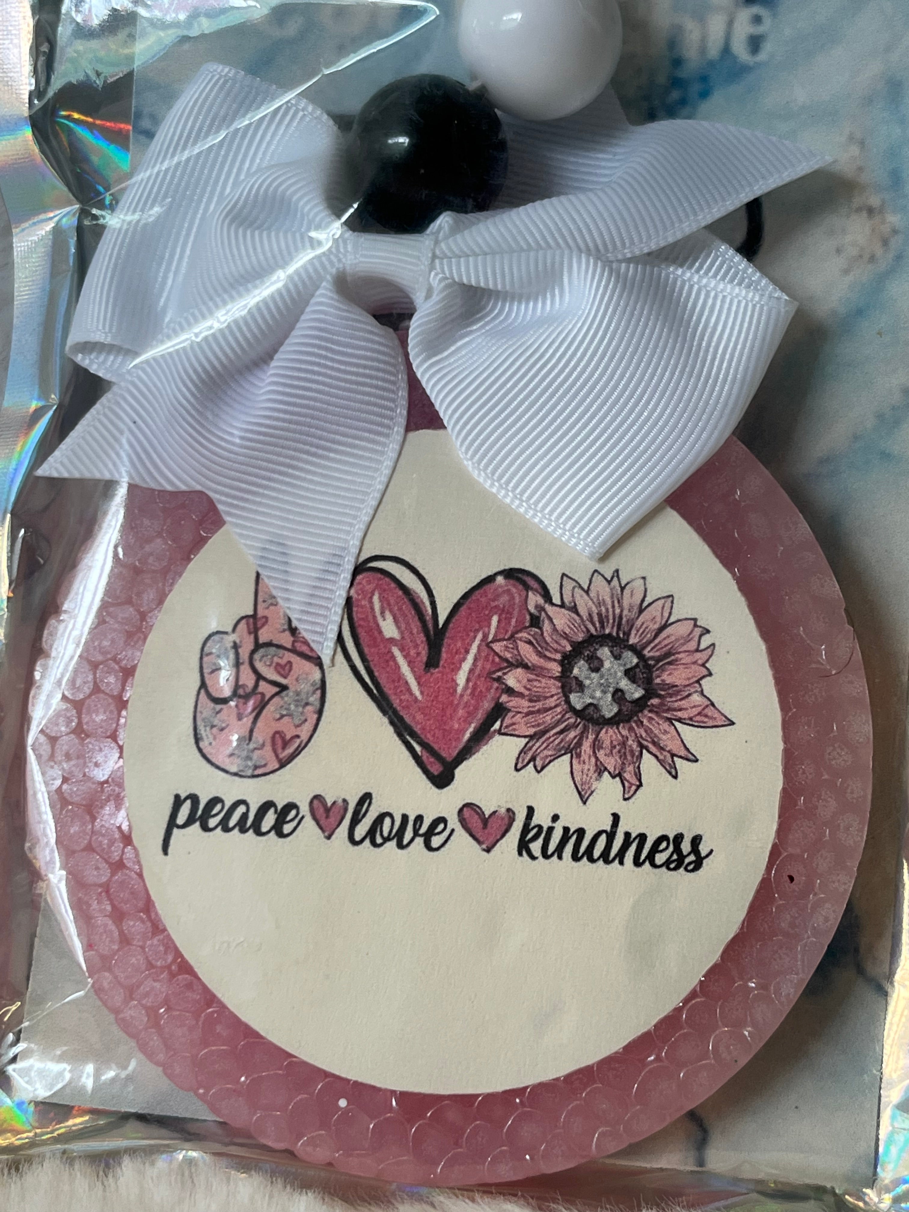 Peace Love Kindness Car Freshie