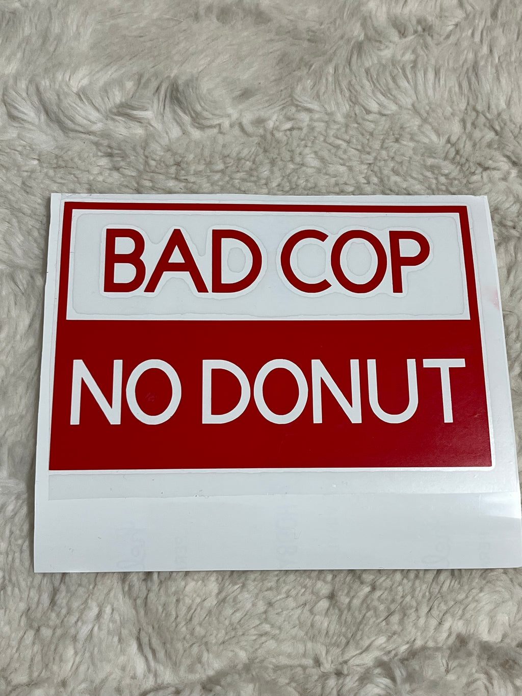 Bad Cop Car Decal