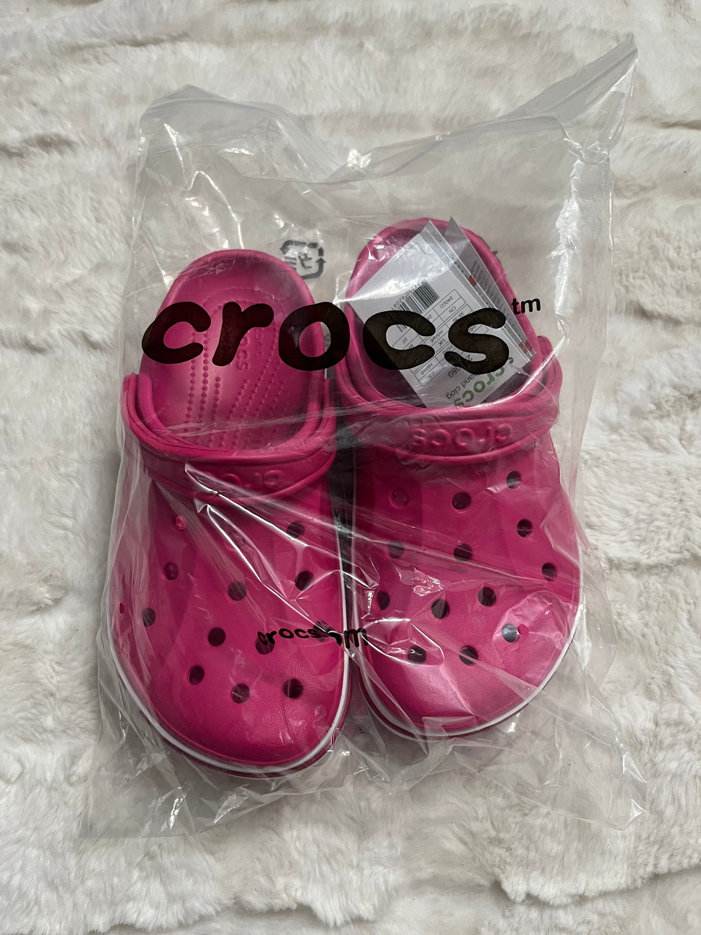 Pink Bayaband Crocs