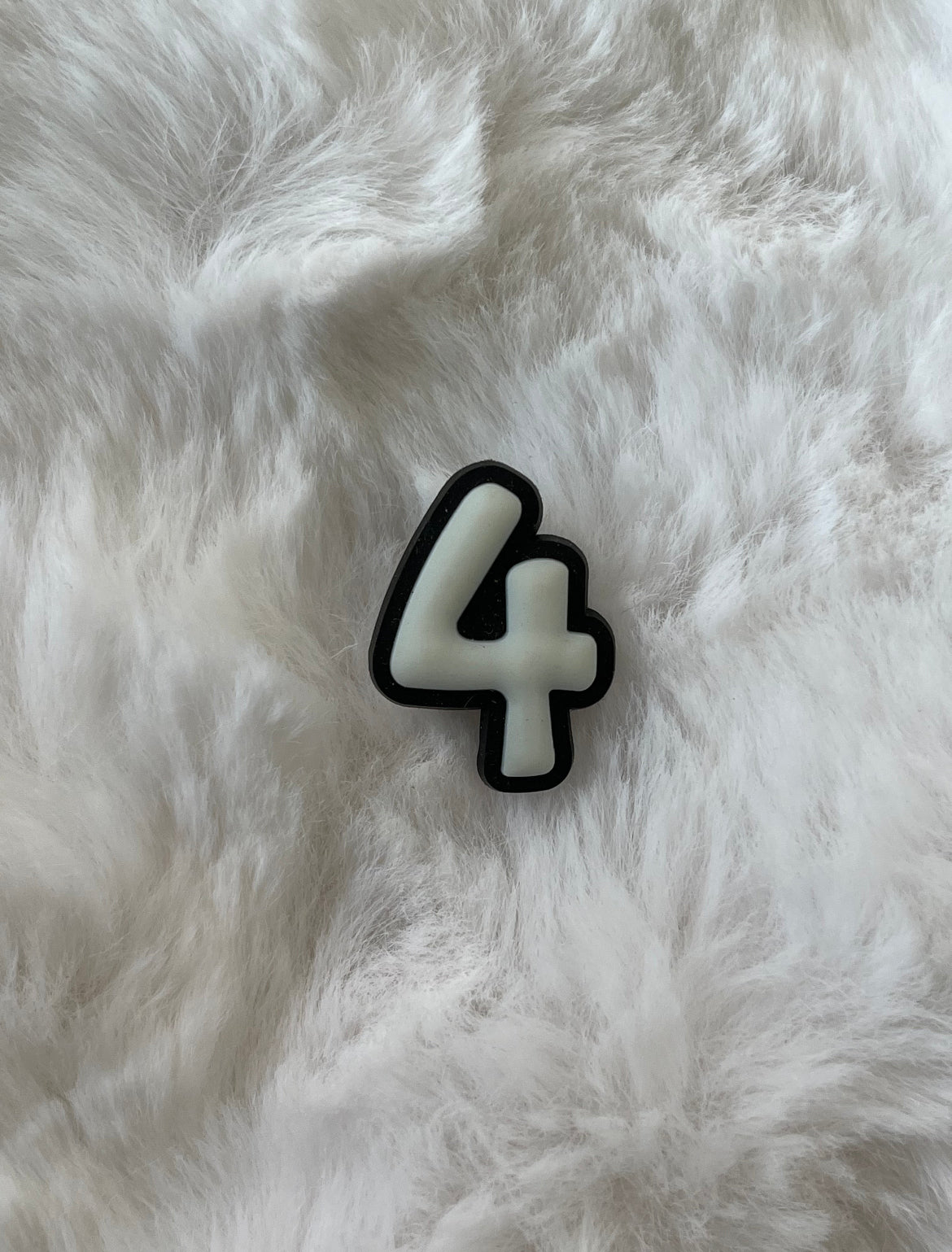 Glow in the Dark Number Croc Charms