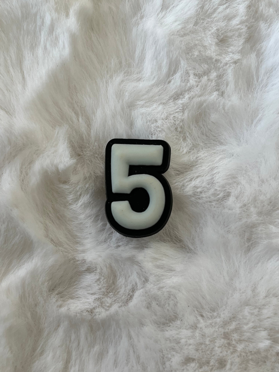 Glow in the Dark Number Croc Charms