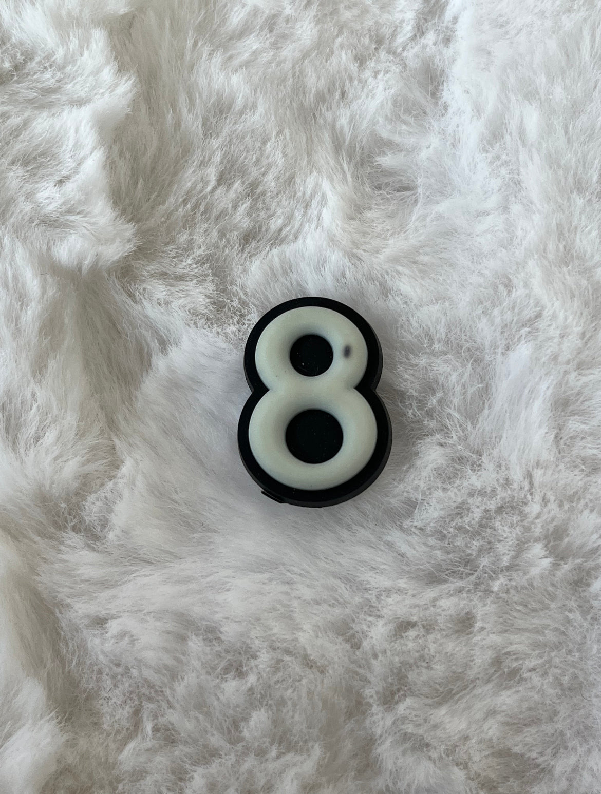 Glow in the Dark Number Croc Charms