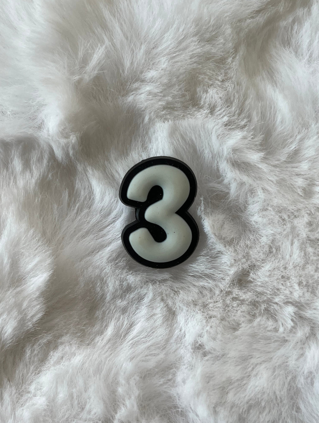 Glow in the Dark Number Croc Charms