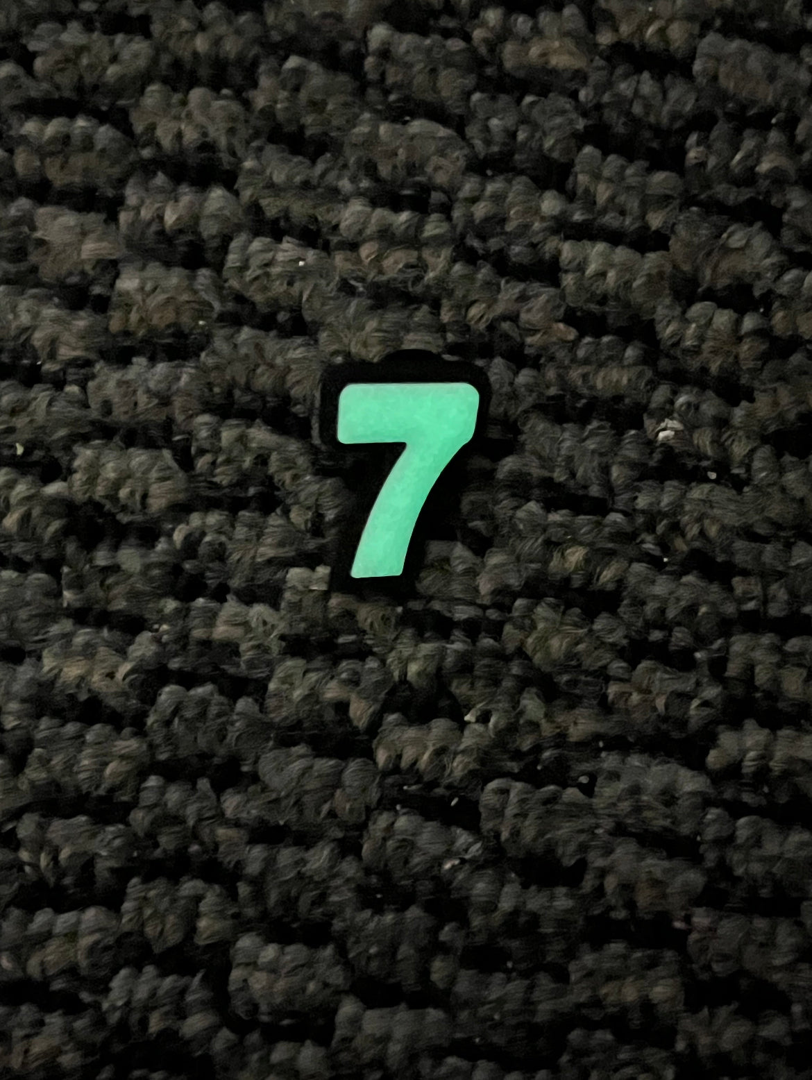 Glow in the Dark Number Croc Charms