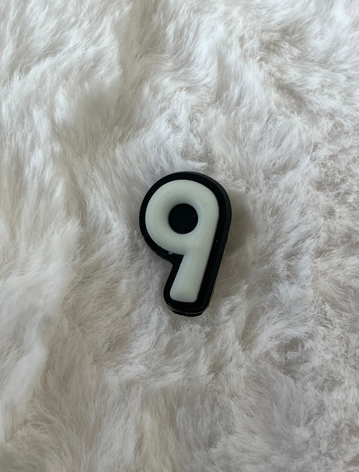 Glow in the Dark Number Croc Charms