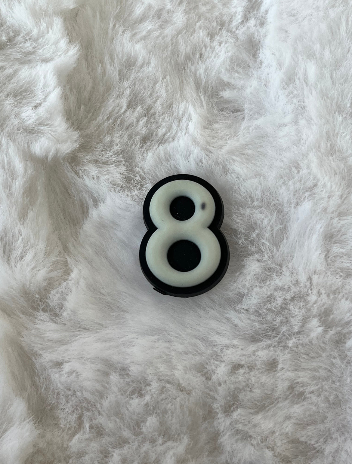 Glow in the Dark Number Croc Charms