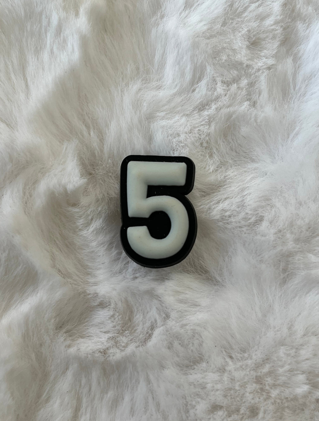 Glow in the Dark Number Croc Charms