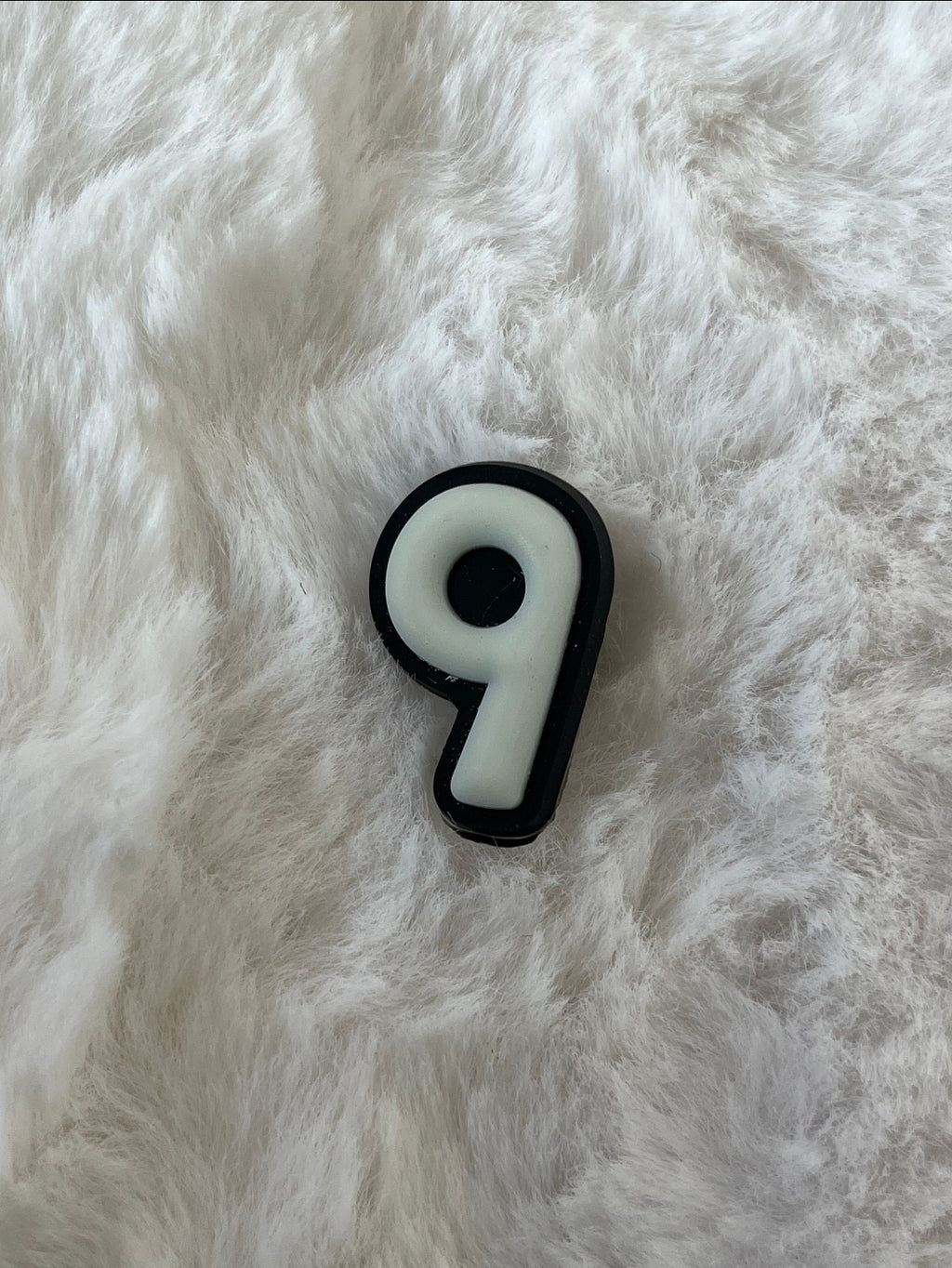 Glow in the Dark Number Croc Charms