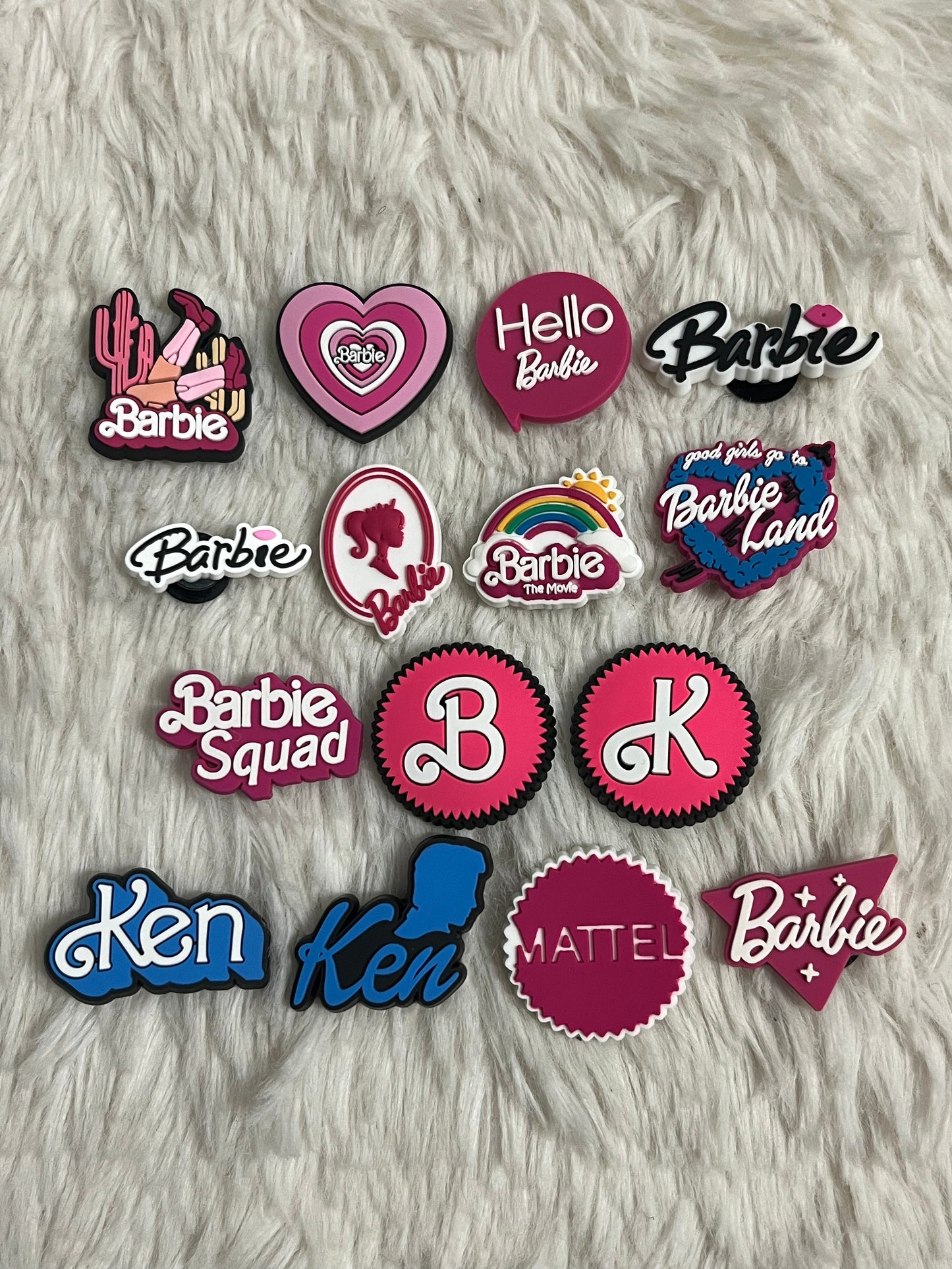 Barbie (Words) Shoe Charms