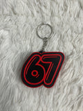 67 Clicker Keychain