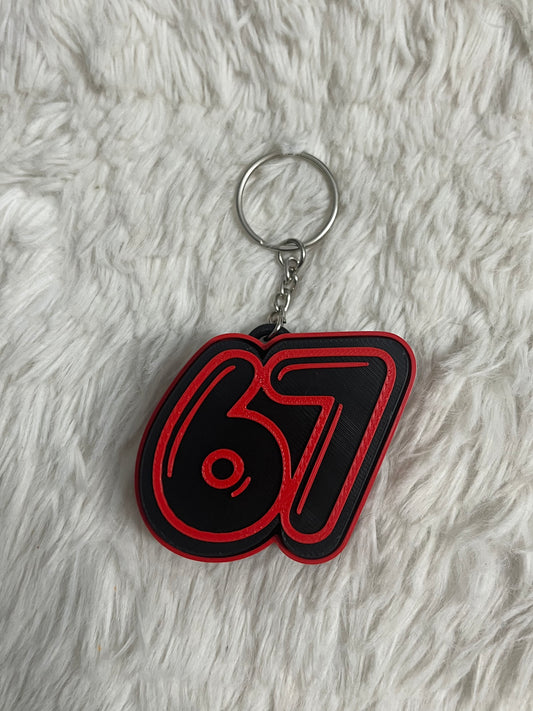 67 Clicker Keychain