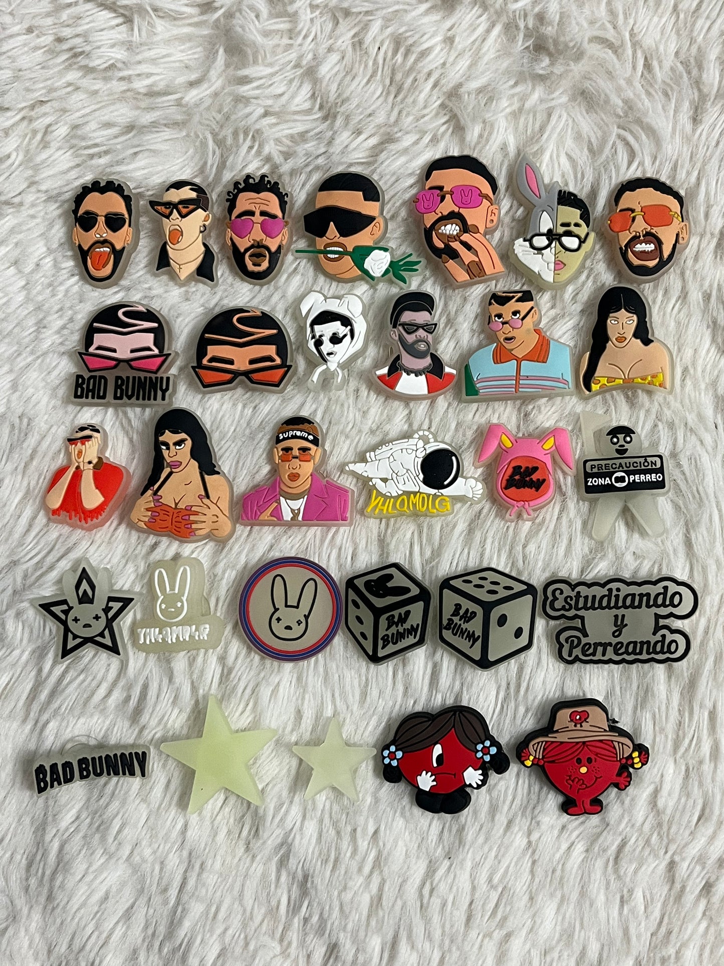 Bad Bunny Shoe Charms