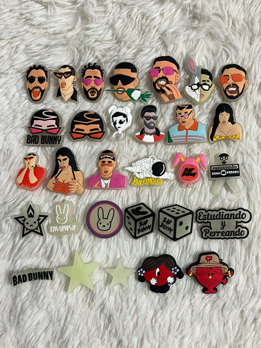 Bad Bunny Shoe Charms