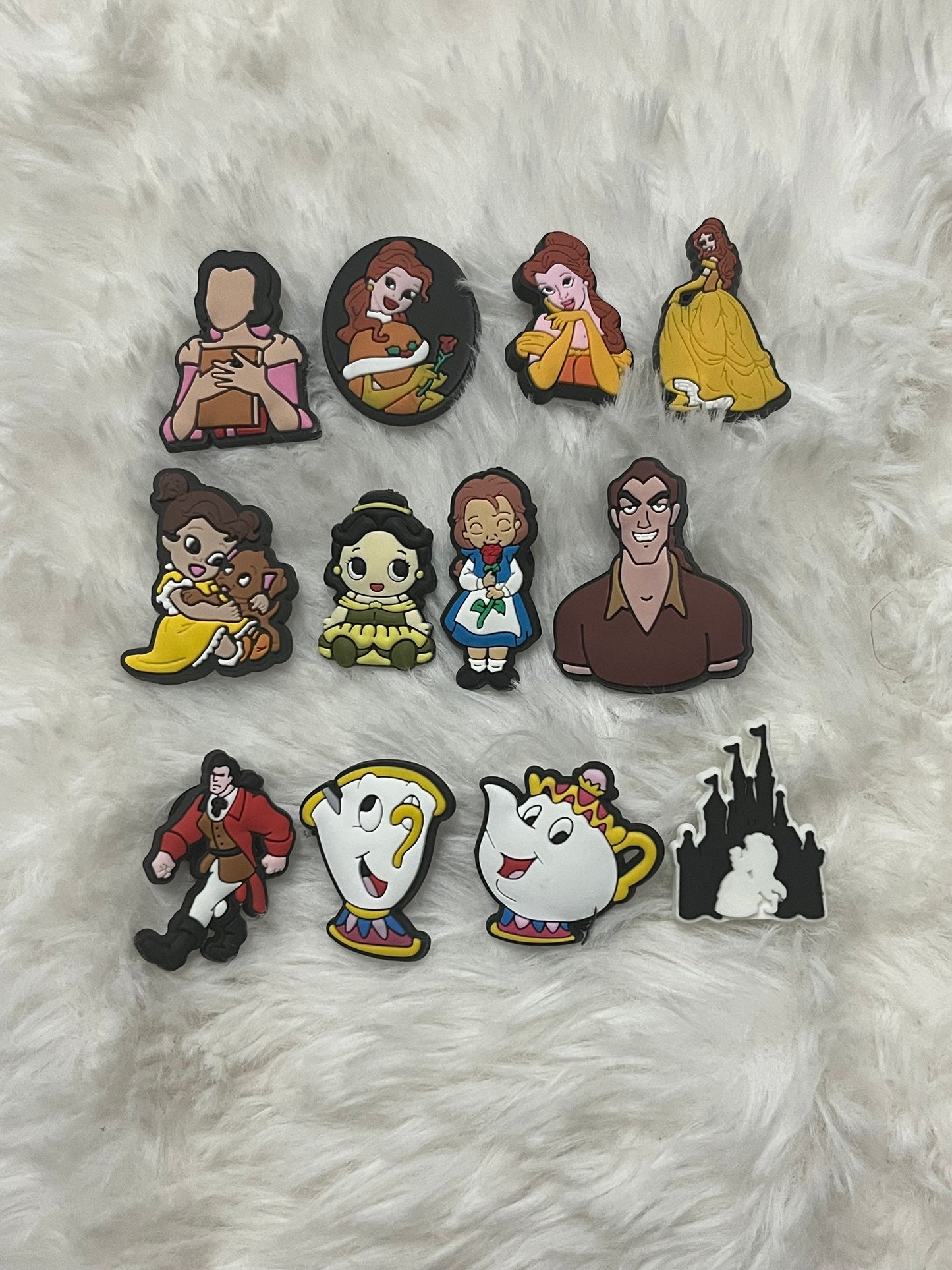 Beauty and the Beast Shoe Charms
