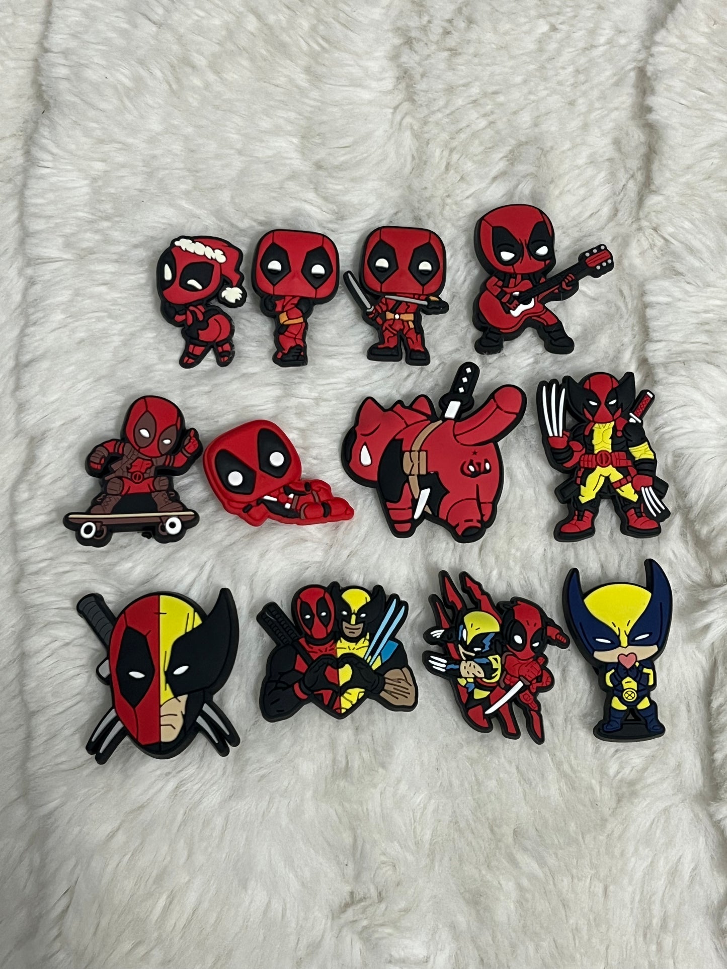 Deadpool and Wolverine Shoe Charms