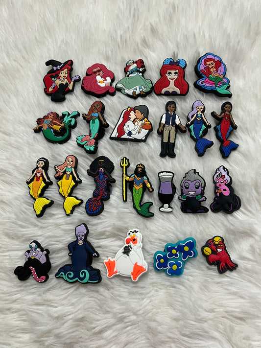 The Little Mermaid Shoe Charms