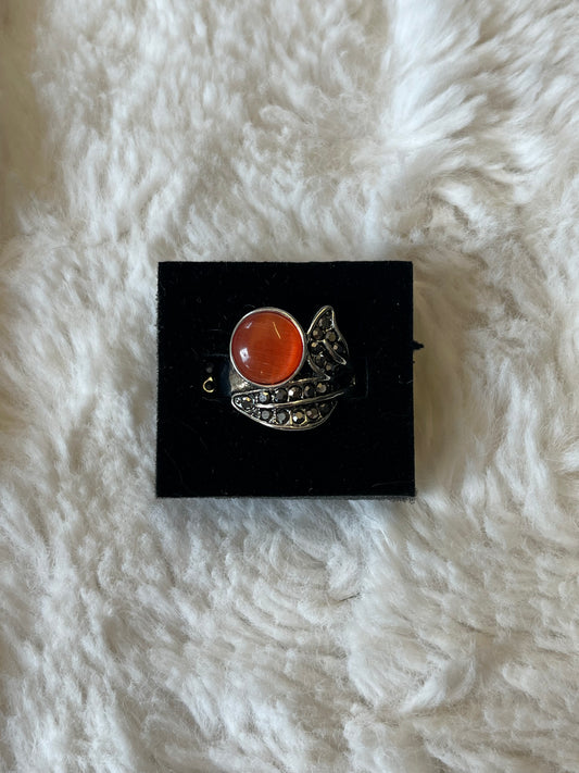 Amber Flame Ring