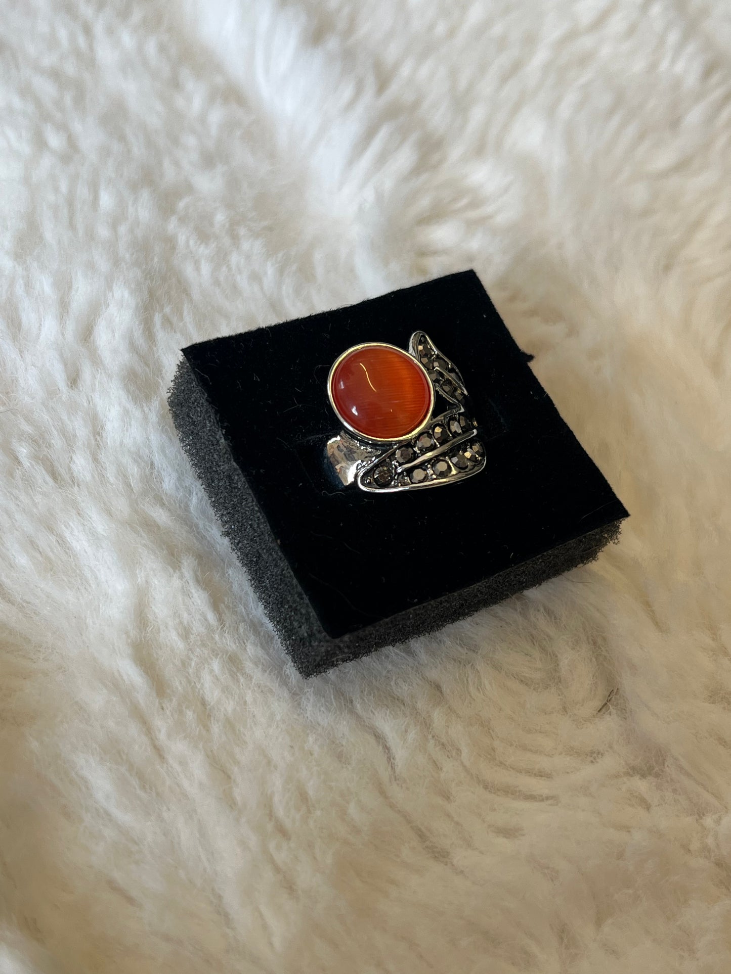 Amber Flame Ring