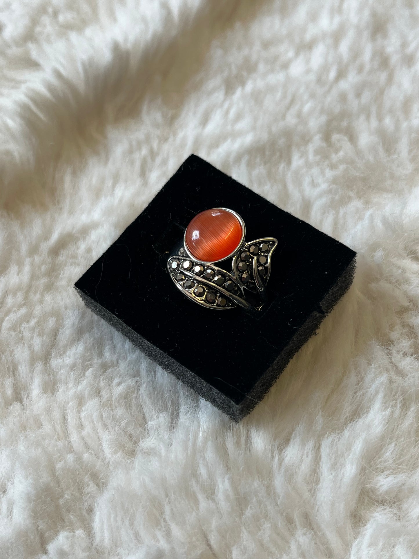 Amber Flame Ring