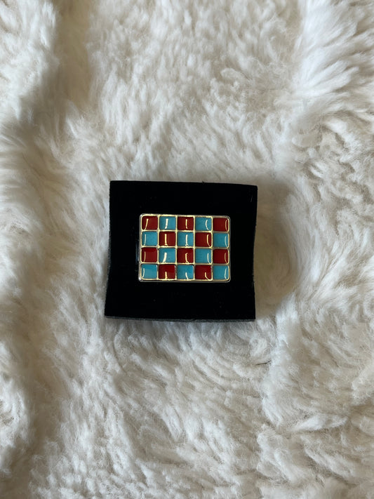 Checkered Paparazzi Ring